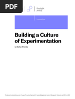 Buidling A Culture of Experimentation Case Study