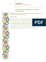 Thank You For Downloading "Multiply The Love" Decimal Multiplication Worksheet!