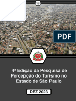 4 Edição Da Pesquisa de Percepção Do Turismo No Estado de São Paulo (#001) - DEZ 2023