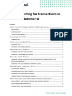 FR - Accounting For Transactions in Financial Statements