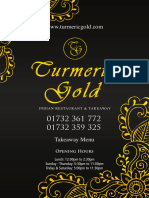 Turmeric Gold Takeaway Menu