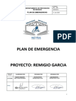 PLAN DE EMERGENCIAS - ESTRUCTURAS METALICAS NEYRA 