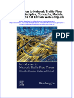Free Download Introduction To Network Traffic Flow Theory Principles Concepts Models and Methods 1St Edition Wen Long Jin Full Chapter PDF