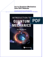 Free Download Introduction To Quantum Mechanics John Dirk Walecka Full Chapter PDF