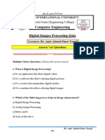 Digital Images Processing - Quiz - March 2024