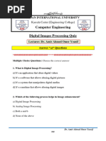 Digital Images Processing - Quiz - March 2024