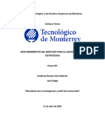 Resultados de la investigación y perfil del consumidor