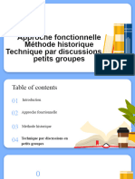 3 Approche Fonctionnelle Méthode Historique Technique Par Discussions en Petits Groupes