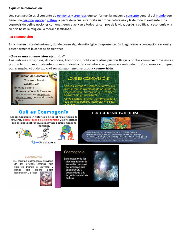 1 Que Es La Cosmovisión Cosmogonia Cultura Quechua | PDF | Imperio Inca ...