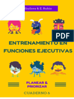 Entrenamiento en Funciones Ejecutivas. Planear-Planificar. Cuaderno 6. - Fichas para Trabajar Funciones Ejecutivas. Planear-Planificar. Cuaderno 6. (Spanish Edition)