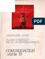 Clase y Partido en La 1º Internacional. A. Arru