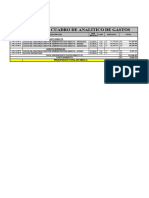 Analitico de Obra de Directa Mercado de Corrales