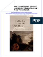 Free Download Tombs of The Ancient Poets Between Literary Reception and Material Culture Nora Goldschmidt Full Chapter PDF