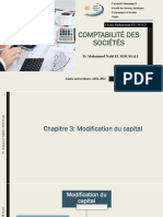 Séance 5 - Comptabilité Des Sociétés EL MOUSSALI 2021-2022 - Modification Du Capital (Partie 1)