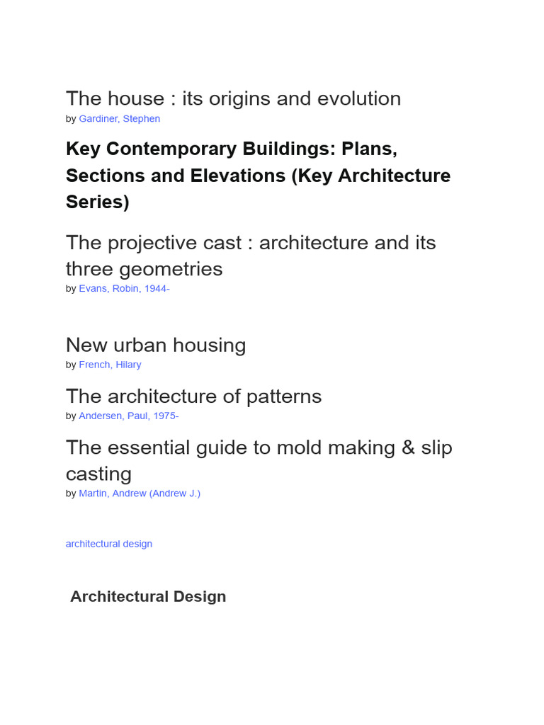 Architecture | PDF