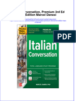 Free Download Italian Conversation Premium 3Rd Ed 3Rd Edition Marcel Danesi Full Chapter PDF