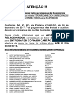 Convocação (Dados Bancários Pen