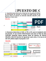 Excel Presupuesto de Capital