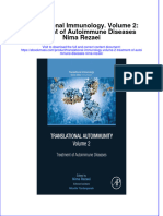 Free Download Translational Immunology Volume 2 Treatment of Autoimmune Diseases Nima Rezaei Full Chapter PDF