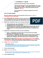 Communion Service OUTLINE W 1