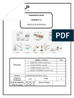 Laboratorio 1. Metodos de Separación-Organometalurgia