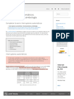 Interruptores Automáticos. Funcionamiento y Simbología