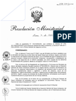 RM258-2011-MINSA Politica Nacional de Salud Ambiental 2011-2020.