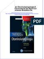 Free download Tratado De Otorrinolaringologia E Cirurgia Carvicofacial Da Aborl Ccf Associacao Brasileira De full chapter pdf epub