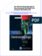 Free Download Tratado de Otorrinolaringologia E Cirurgia Carvicofacial Da Aborl CCF Associacao Brasileira de Full Chapter PDF