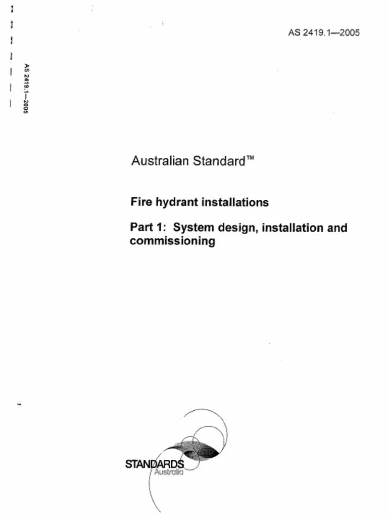 AS2419.1 2005.hydrant Code | PDF