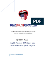 023 Fluency and Mistakes When You Speak