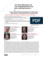 Vara-Miguel, A. Et Al (2023) Estrategias de Diversificación de Ingresos en Las Organizaciones de Noticias Online. Suscripciones y Membresias