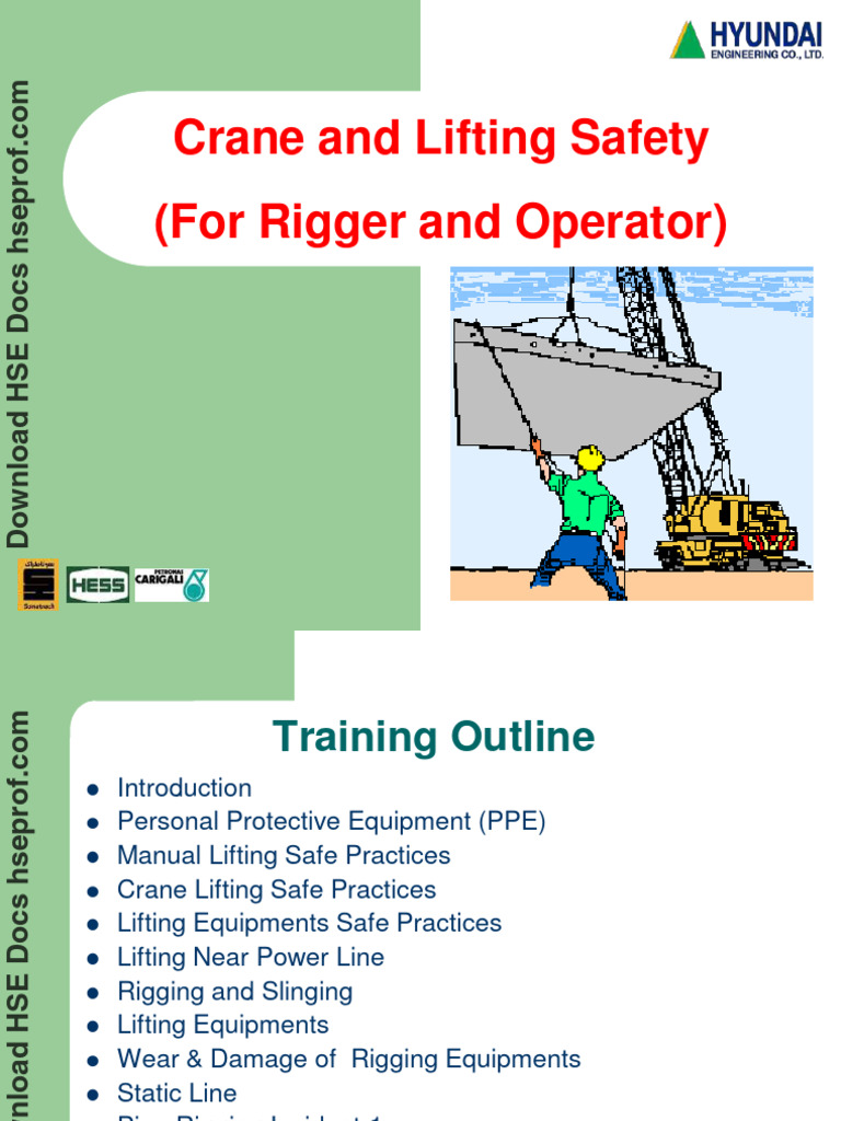 Crane and Lifting Safety Guidelines | PDF | Crane (Machine) | Microsoft ...