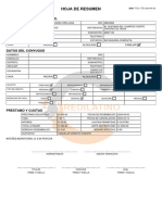 Hoja de Resumen: Datos Del Cliente (Titular)