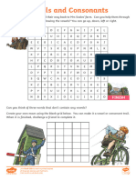 t2 or 397 Codecracking For Beginners Vowels and Consonants Activity Sheet English - Ver - 1