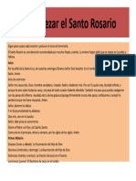 Cómo Rezar El Santo Rosario