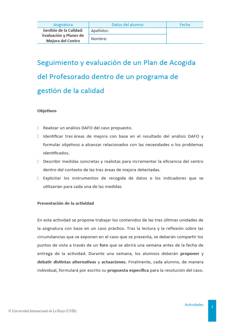 Plan de Acogida para Nuevos Profesores | PDF | Evaluación | Gestión de ...
