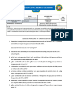 Aporte 5 - Banco de Ejercicios Calorimetria - Cambios de Estado