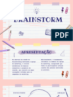 Apresentação de Brainstorm Com Doodles Divertida Rosa e Branca - 20240428 - 210841 - 0000