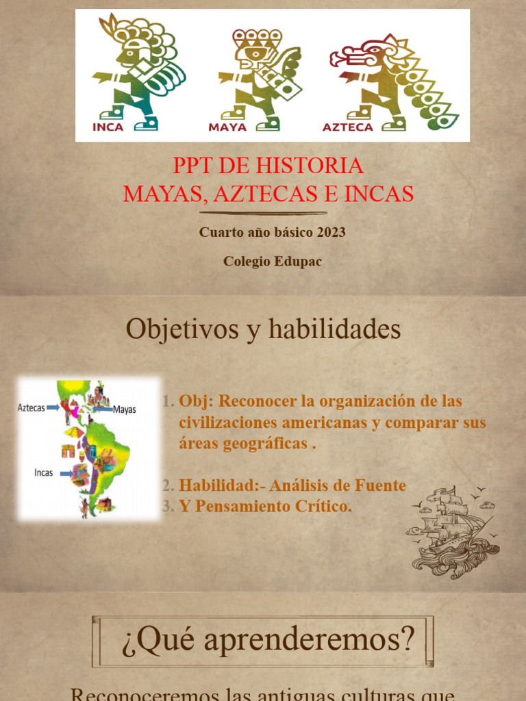 De Historia Mayas Incas Y Aztecas 4 Básico Pdf Civilización Maya