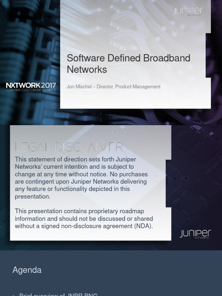 Network Infrastructure Software Defined Broadband Networks | PDF ...