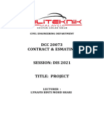 Cover Project Contract