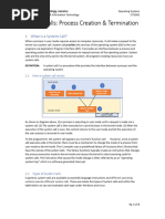 System Calls Process Creation Termination