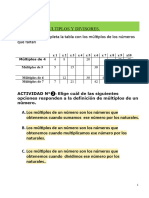 Dossier de Multiplos y Divisores