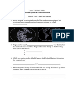 Albert Wegener & Continental Drift: Name: Class Period: Date