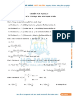 Chủ Đề 1. Tính Đạo Hàm Bằng Định Nghĩa