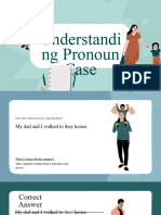 Cases of Pronouns Education Presentation in Blue Orange Friendly Hand Drawn Style