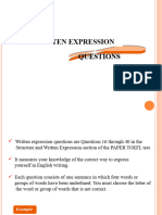 Written Expression (Skill 11-25)
