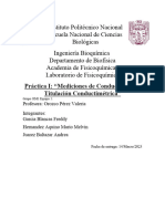 Praěctica I Mediciones de Conductividad y Titulacioěn Conductimeětrica