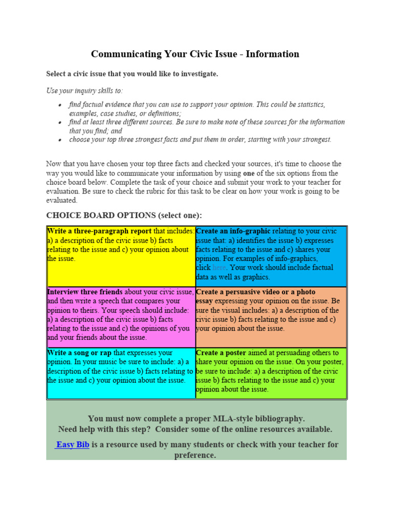 Civic Issue Investigation | PDF | Narration | Information